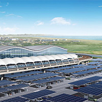 仙台机场 太阳能电池板